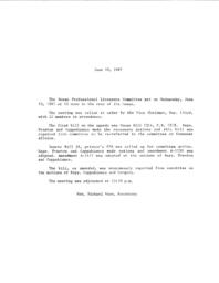 Meeting Regarding House Bill 1314 and Senate Bill 56, June 10, 1987