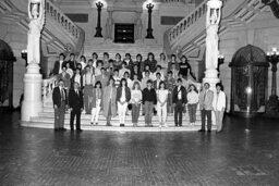 Group Photo on Capitol Steps, Main Rotunda, Members, Students
