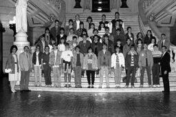 Group Photo in the Main Rotunda, Lieutenant Governor, Members, Students