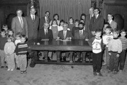 Bill Signing in Governor's Reception Room, Children, Guests, Members