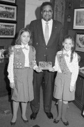 Photo Op, Girl Scout Cookie Sale, Members, Office , Scout Group