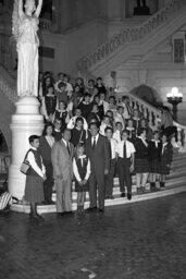 Group Photo in Main Rotunda, Members, Senate Members, Students
