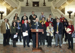 Press Conference, Teaching the Holocaust in School Legislation, Constituents