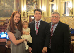 Family Visiting Capitol, Wife and Child and Father, House Floor