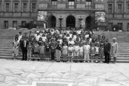 Group Photo on Capitol Steps, Capitol and Grounds, Members, Students