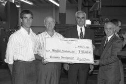 Grant Presentation to a Manufacturing Facility, Governor, Members, Secretary of Commerce