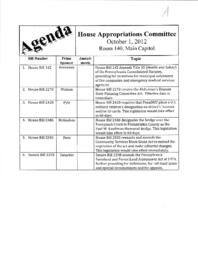 Meeting regarding House Bills 142, 2270, 2428, 2486, 2505, Senate Bill 1298