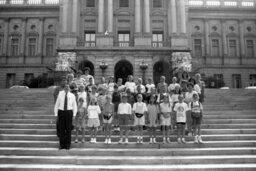 Group Photo on the Capitol Steps, Capitol and Grounds, Members, Students