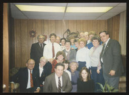 Rep. Edward Burns with his district staff group