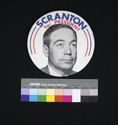 Election Pin, Scranton for President