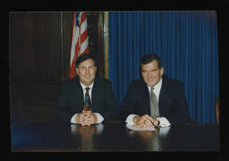 Bill signing, House Bill 2446, in the Governor's Reception Room, Rep. Semmel with Governor Thomas Ridge.